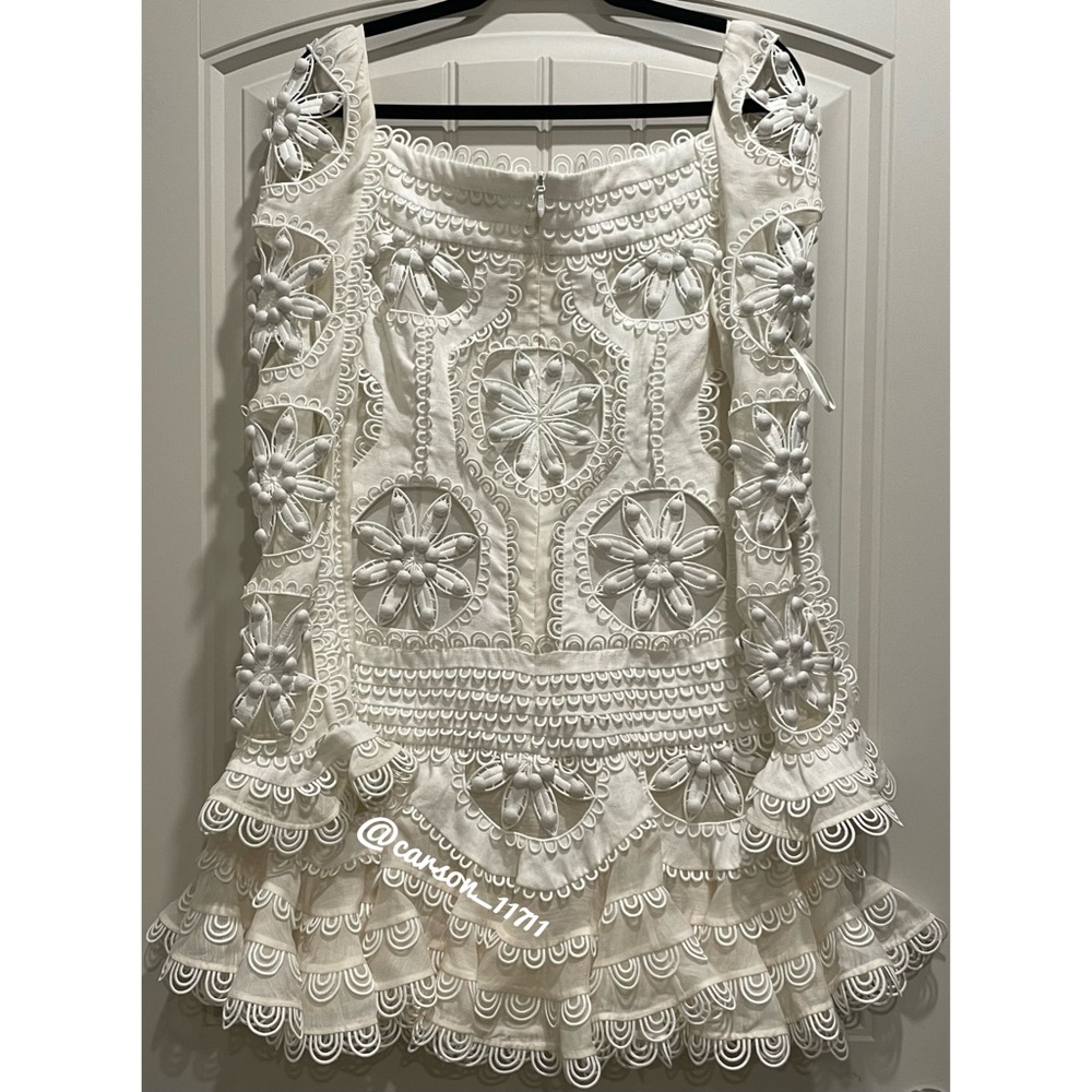 Zimmermann Whitewave Doily Mini Dress AU2 - Picture 15 of 15